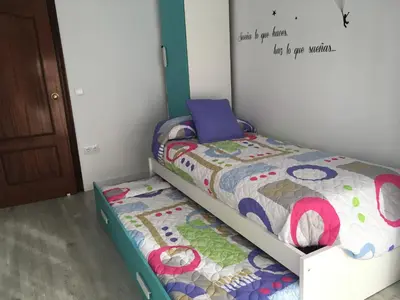 Cama o camas de una habitación en Apartamento Silvia