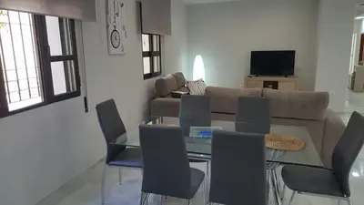 Zona de estar de Apartamento entre Patios Valladares