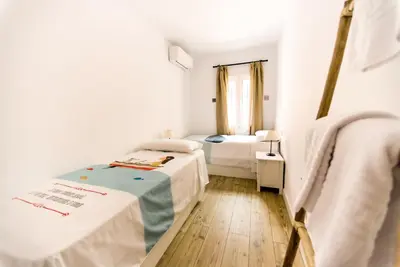 Cama o camas de una habitación en Apartment in the centre (Judería)