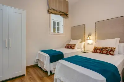 Cama o camas de una habitación en Genteel Home Conde de Ibarra III