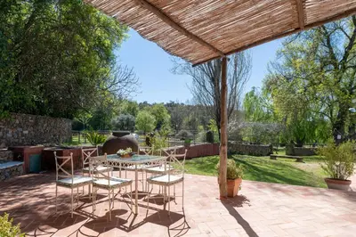 Jardín al aire libre en Cortijo Chacón