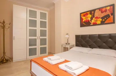 Cama o camas de una habitación en RentalSevilla Cano y Cueto III
