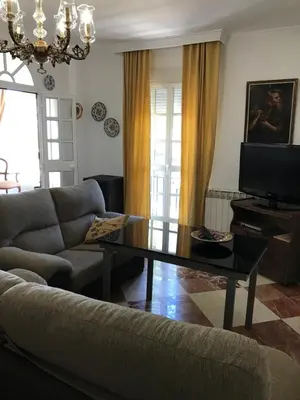 Una televisión o centro de entretenimiento en Casa Marta