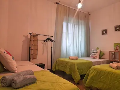 Cama o camas de una habitación en Apartamento Patios de San Lorenzo
