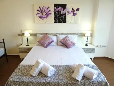 Cama o camas de una habitación en Gran Bulevar
