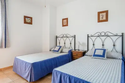 Cama o camas de una habitación en Comfortable House in Carcabuey with Private Pool