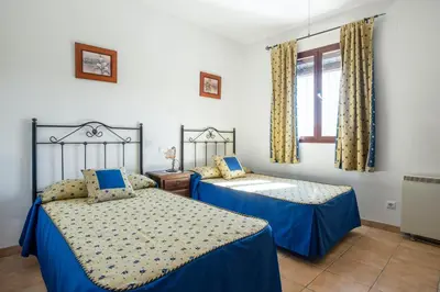 Cama o camas de una habitación en Comfortable House in Carcabuey with Private Pool