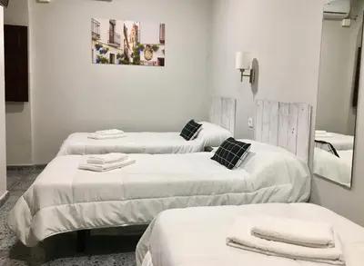 Cama o camas de una habitación en Patio de la Plateria
