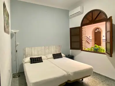 Cama o camas de una habitación en Patio de la Plateria