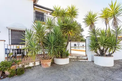 Jardín al aire libre en Complejo turistico El Álamo