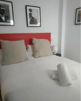 Cama o camas de una habitación en Apartamento San Bernardo