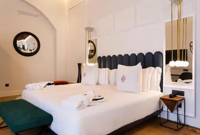 Cama o camas de una habitación en One Shot Conde Torrejón