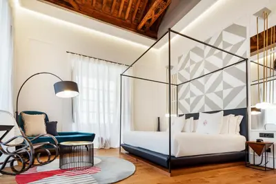 Cama o camas de una habitación en One Shot Conde Torrejón