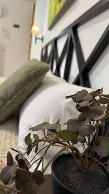 Cama o camas de una habitación en Apartamentos Alcazar de Baeza