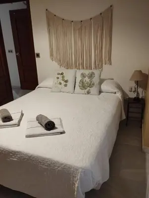 Cama o camas de una habitación en Patios con encanto