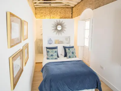 Cama o camas de una habitación en Casa Poeta Cordobés Ricardo Molina