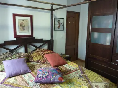 Cama o camas de una habitación en Romantic flat near the mosque