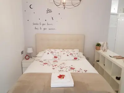 Cama o camas de una habitación en Las llaves de San Pedro