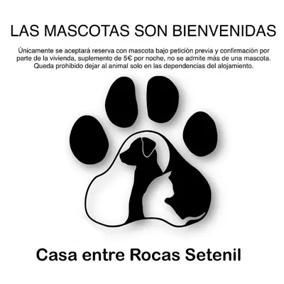 Mascotas con sus dueños en Casa entre Rocas Setenil