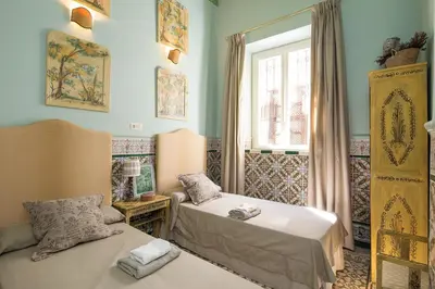 Cama o camas de una habitación en Veoapartment Quintana Terrace