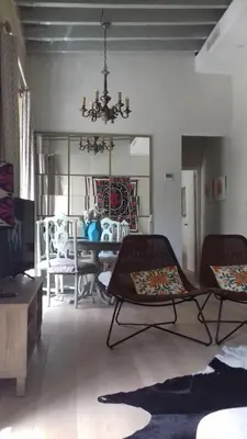 Zona de estar de Charming luminous flat in the center of Seville