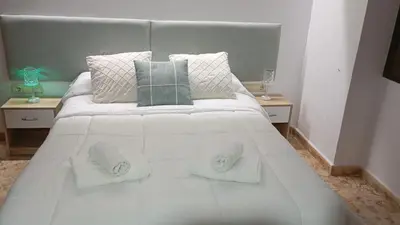 Cama o camas de una habitación en Casa Cueva Roman
