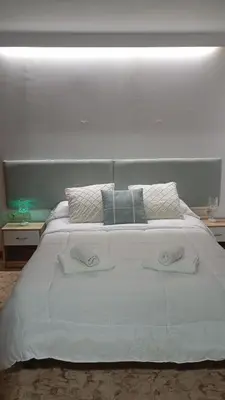 Cama o camas de una habitación en Casa Cueva Roman