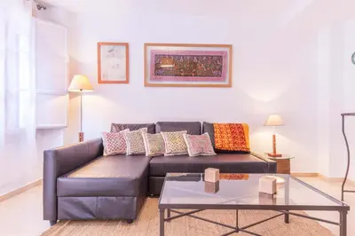 Zona de estar de Duplex Santa Cruz