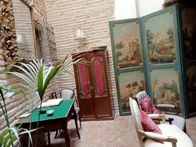 Zona de estar de Hostal Casa Del Buen Viaje