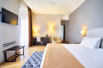 Cama o camas de una habitación en Eurostars Patios de Cordoba