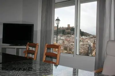 Una televisión o centro de entretenimiento en Mirador Tierra de Frontera