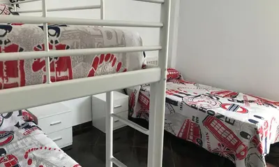 Cama o camas de una habitación en Mirador Tierra de Frontera
