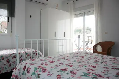 Cama o camas de una habitación en Mirador Tierra de Frontera