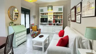 Una televisión o centro de entretenimiento en Casa San Martín Sevilla