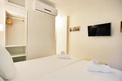 Cama o camas de una habitación en Casa con Terraza San Fernando