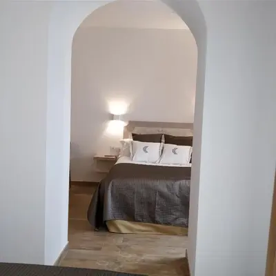 Cama o camas de una habitación en Patios del Orfebre