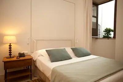 Cama o camas de una habitación en Balcón de Córdoba