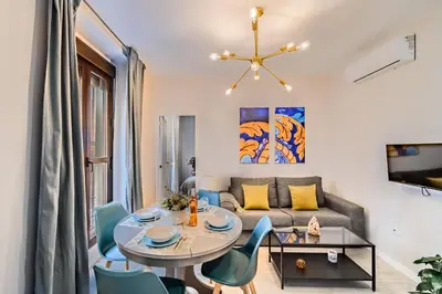 Zona de estar de Apartamentos San Pedro