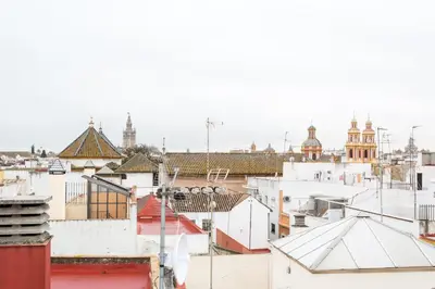 Vista general de Sevilla o vista desde el apartamento