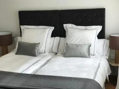 Cama o camas de una habitación en Apartamento las doblas , parking gratis