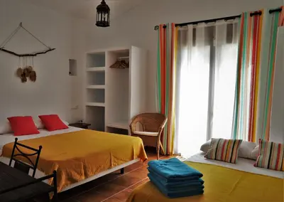 Cama o camas de una habitación en Finca La Meica Bed&breakfast