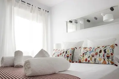 Cama o camas de una habitación en El rincón de Orive