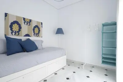 Cama o camas de una habitación en Entre Magnolios