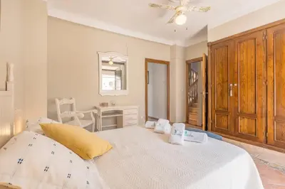 Cama o camas de una habitación en La casa de Íllora