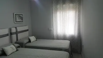 Cama o camas de una habitación en Apartamento Altar del Cielo