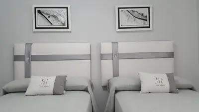 Cama o camas de una habitación en Apartamento Altar del Cielo