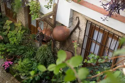 Jardín al aire libre en La Sultana Apartamentos