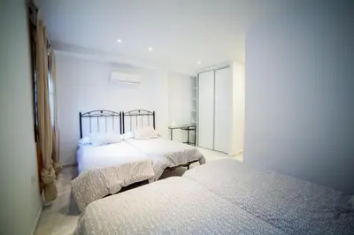 Cama o camas de una habitación en Casa Grande En Centro Historico