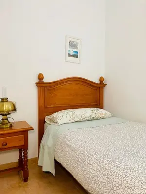 Cama o camas de una habitación en Casa Los Barberos