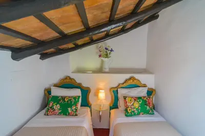 Cama o camas de una habitación en Casa Spa La Agueda y Robledo